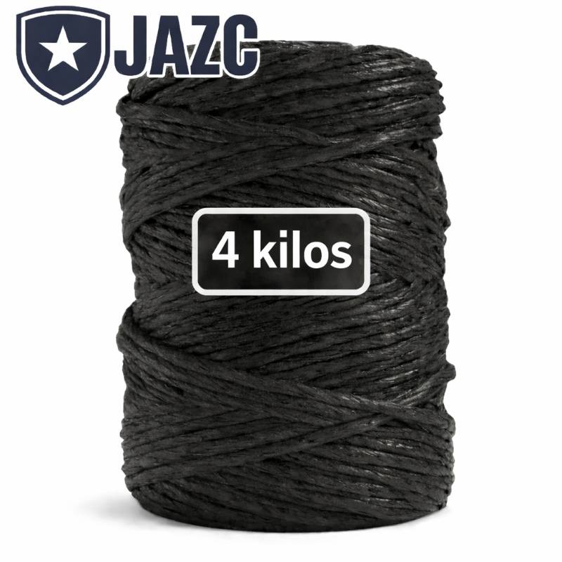 RAFIA TRENZADA 2 HEBRAS CONO DE 4KG (COLORES)