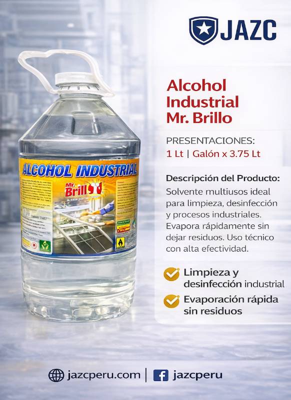 ALCOHOL INDUSTRIAL DESNATURALIZADO