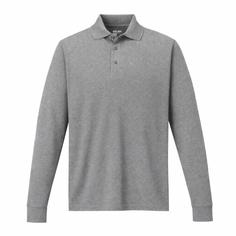 POLO PIQUE CAMISERO MANGA LARGA