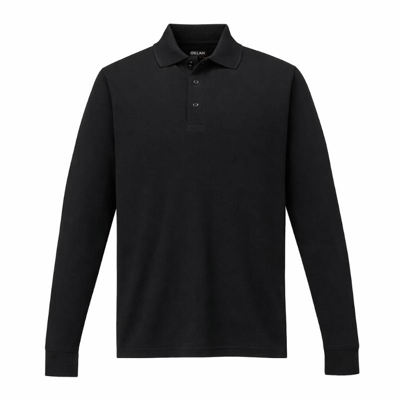 POLO PIQUE CAMISERO MANGA LARGA